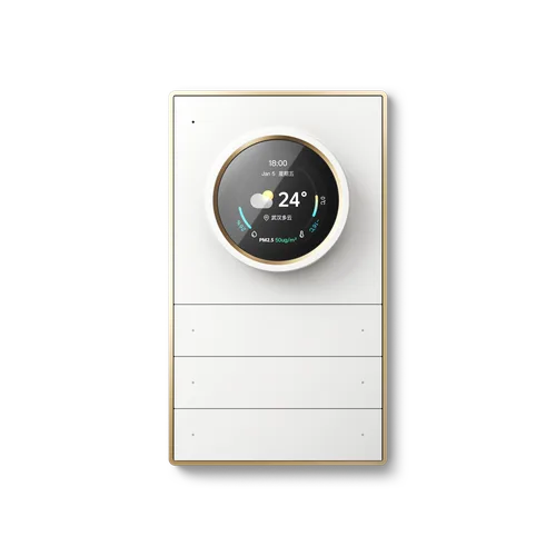 LEXA LEX-GALAXY SERIES 86MM*147MM*10MM WHITE 3 FOLDS WITH 6  BUTTONS
 WITH INTELLIGENT ROTARY TOUCH SCREEN SMART SWITCH
