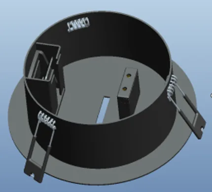 LUMIDECO BRAID SERIES BLACK FINISH BRAIDED TAPE MODULAR SYSTEMS RECESSED CANOPY WITH 100W DRIVER(220-240VAC) LDMBA110