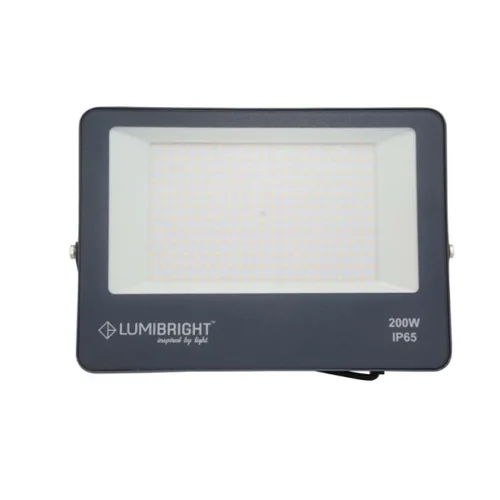 LUMIBRIGHT EIDER 200W 6500K BLACK WITH SAND FLOOD LIGHT IP65