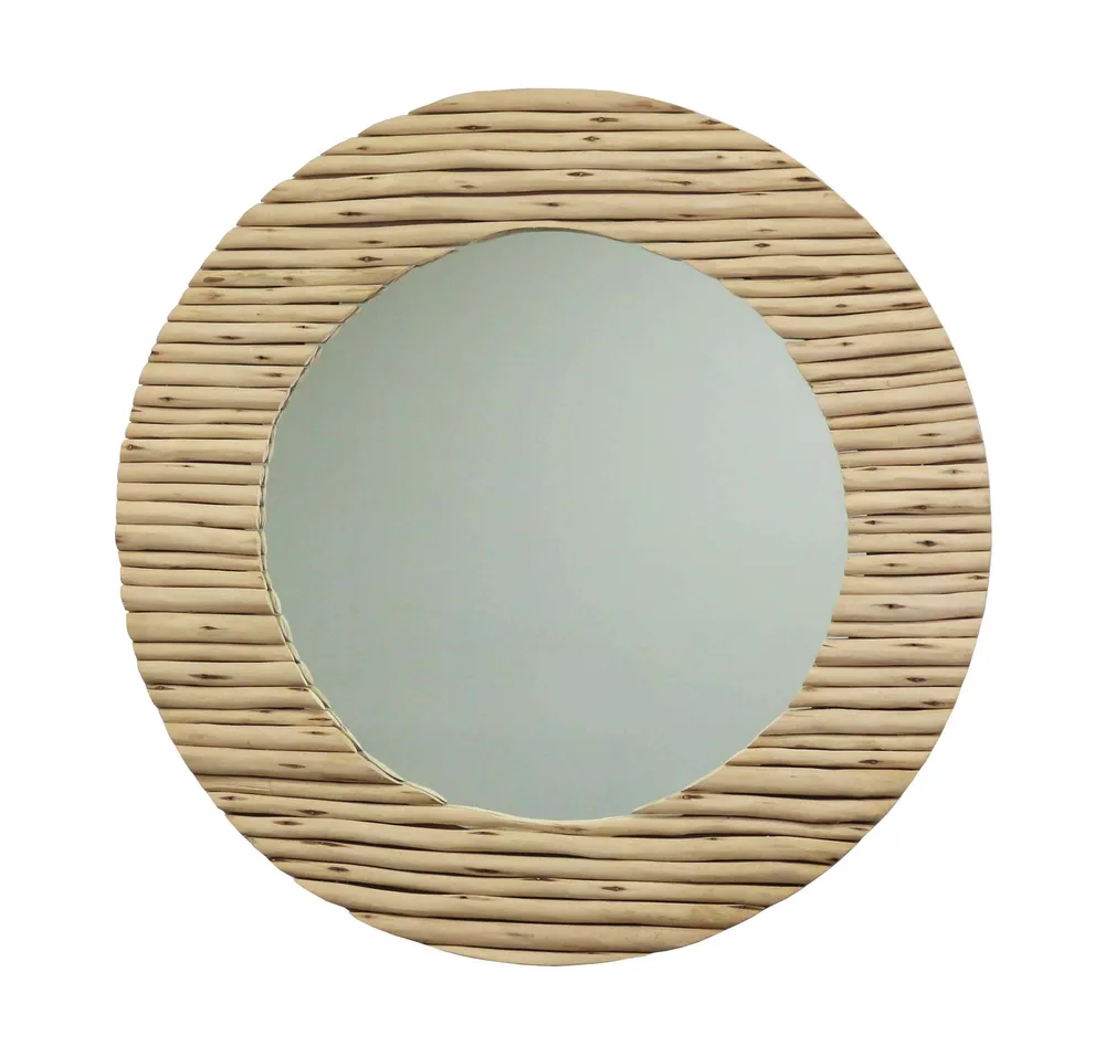 DESROCH  DECOR LISTRADO WOODEN MIRROR