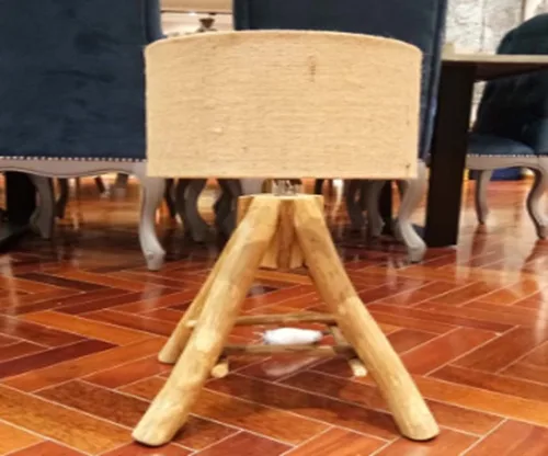 DESROCH DECORATIVE TABLE LAMP KONOK TRADITIONAL WOOD LAMP