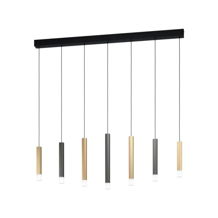 EGLO LED-HL/7 SW/BRAUN/GOLD 'ESTANTERIOS' CRYSTAL&DESIGN