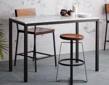 DESROCH WHITE MARBLE RACTANGULAR TABLE