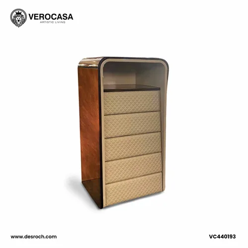 VEROCASA LIVING LUXURY MODERN BERSIDE CHEST OF DRAWERS
