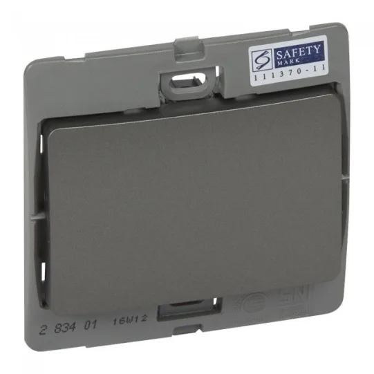 LEGRAND DARK SILVER 1G 2W 10A SWITCH