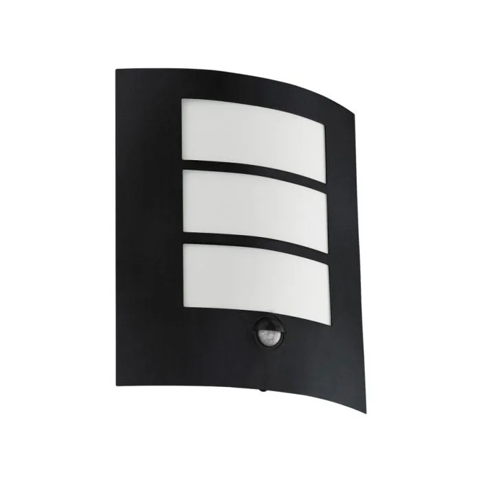 EGLO AL-WL/1 SCHWARZ M.SENSOR 'CITY' OUTDOOR LAMPS