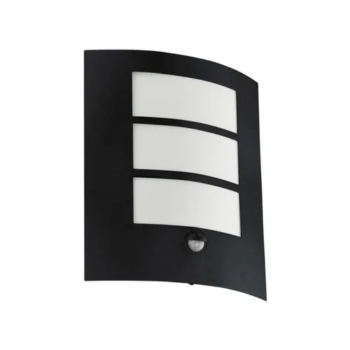 EGLO AL-WL/1 SCHWARZ M.SENSOR 'CITY' OUTDOOR LAMPS