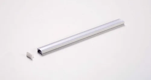 LUMIPRO 3 METER LP.1707.S2 ALUMINUM PROFILE KIT WITH MILKY DIFFUSER+END CAPS & MOUNTING CLIPS