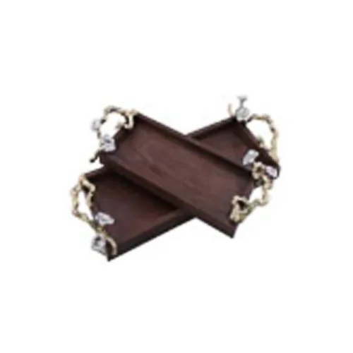 DESROCH DECOR WOODEN DESIGNER DECORATIVE TOFFEE TRAY