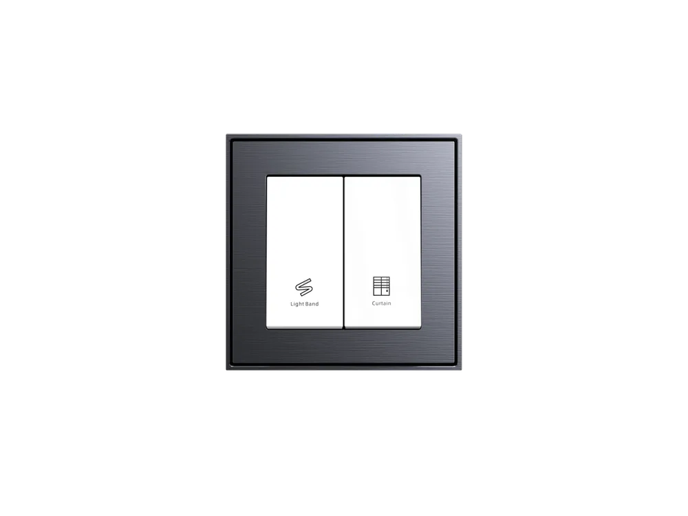 LEXA LEX SOCKET SERIES LIGHT EOSINE+WHITE 2-GANG/2-WAY SWITCH