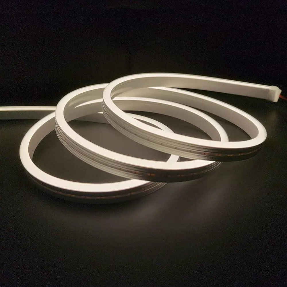 LED NEON FLEX  TOP BEND  3000K 24V DC 8W/Mtr W-7mm H-8mm ROLL-5mtr IP65
