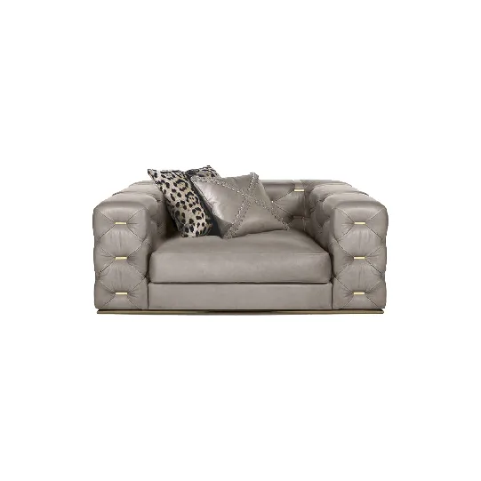 VEROCASA LIVING LUXURY VEROCASA LUXURY SINGLE LEATHER SOFA