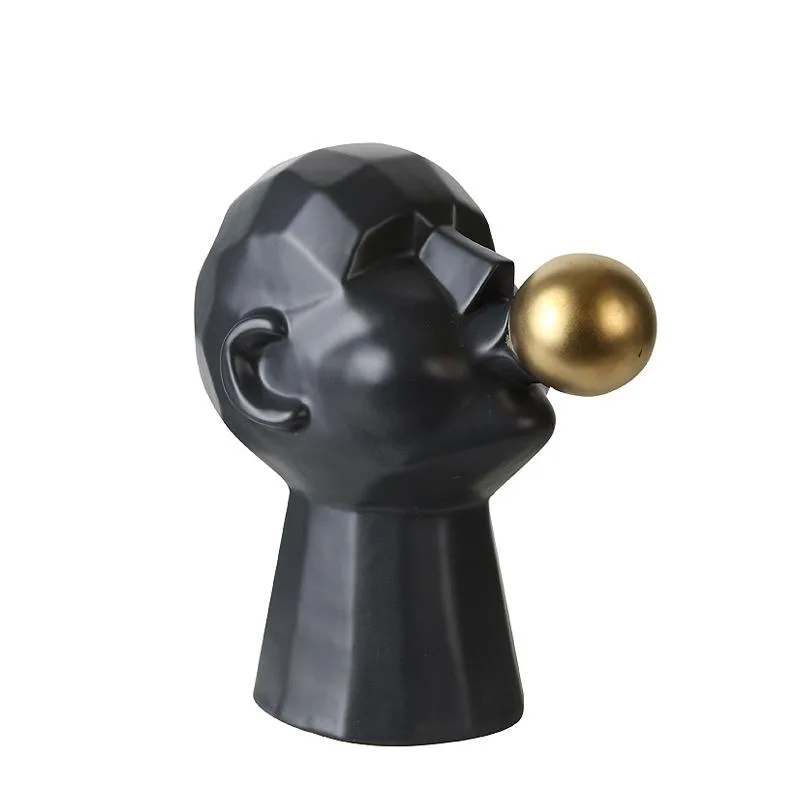 DESROCH DECOR HUMAN HEAD BUBBLE BLOWING