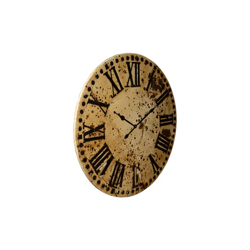 DESROCH DECOR LARGE ROUND IRON DHAAL WALL CLOCK