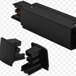 TECHNO LIGHT DALI TRACK LINE 6 WIRE 3PHASE END CAP BLACK 