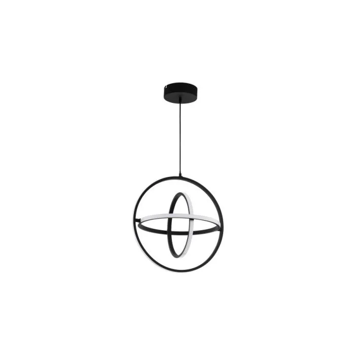 EGLO LED-HL Ã˜500 SCHWARZ/WS 'RETORNIO' CRYSTAL&DESIGN