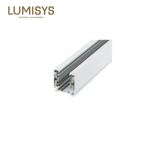 3459113T LUMISYS 3 METER WHITE SURFACE 4 WIRES TRACK WITHOUT LIVE END AND END CAP