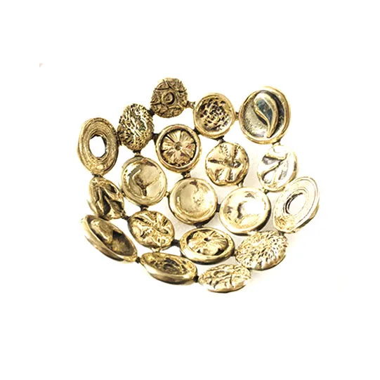 DESROCH DECOR BOWL BUTTONS BRASS BOWLS & TRAYS