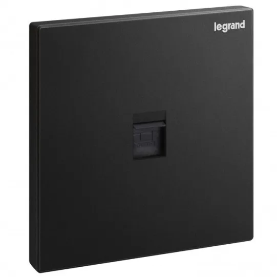 LEGRAND GALION BLACK RJ 45 CAT 6 SOCKET