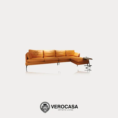 VEROCASA LIVING LUXURY AMEDEI PORCELANA TAWNY LEATHER SOFAS