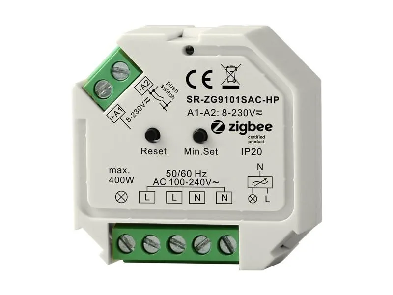 SUNRICHER ZIGBEE AC PHASE-CUT DIMMER SR-ZG9101SAC-HP