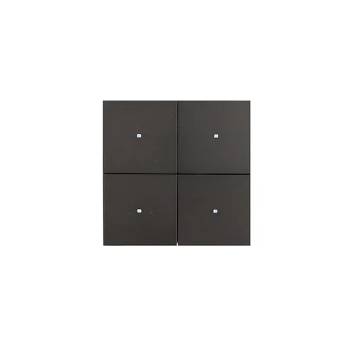 LEXA LEX-ARCHAIC SERIES 86MM*86MM*10MM BLACK 2 FOLDS WITH 4 BUTTONS SMART SWITCH