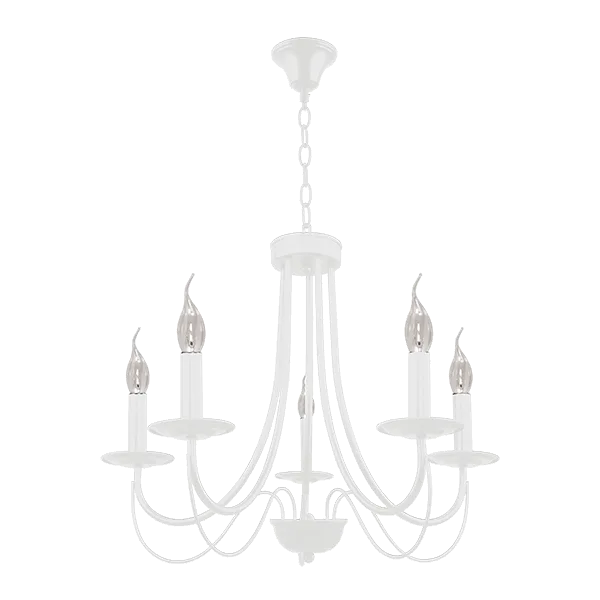 ELMARK ANGELA CHANDELIER 5XE14 WHITE