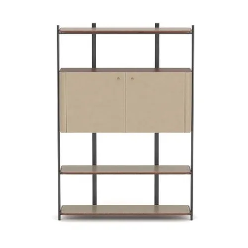 DESROCH PLATE & SADDLE LEATHER SHELVES