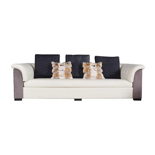 VEROCASA LIVING  LUXURY VEROCASA FAMILY SEATER HARDWOOD LEATHER SOFA