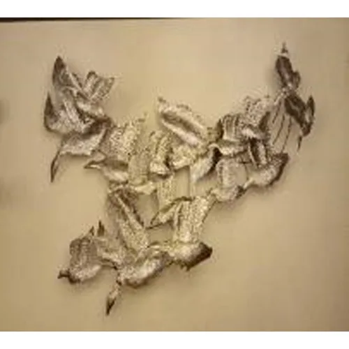 DESROCH DECOR SILVER FLARE UNIQUE DECORATIVE OBJECT