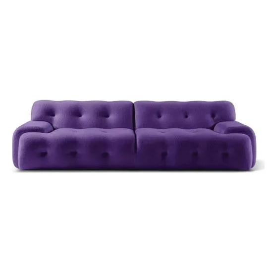 VEROCASA MODERN LIVING PURPLE FABRIC SOFA