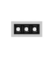LUMIBRIGHT ORVILLE 3x2W 6500K SAND WITH BLACK SPOT LIGHT IP20