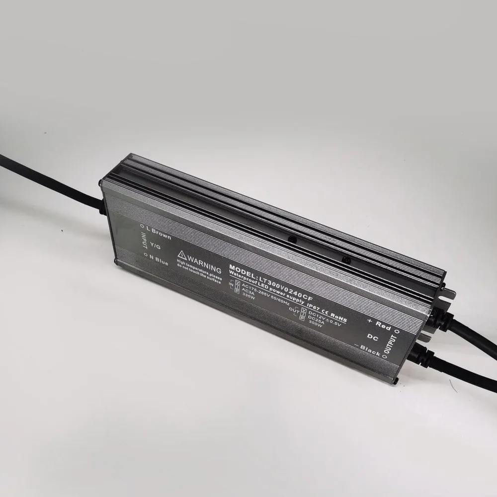 LUMITRONIX 300W 256X69X32MM IP67 24V CONSTANT VOLTAGE DRIVER