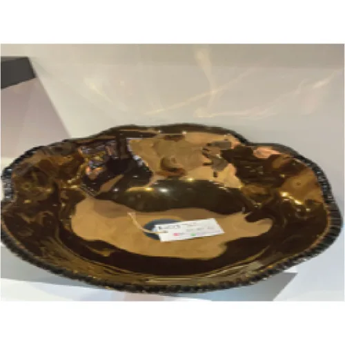 DESROCH GLASS SINK METAL BRONZE