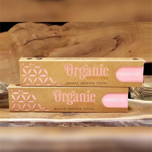 DESROCH CANDLE LIGHT & SCENTS ORGANIC MASALA INCENSE STICKS - FRANCKINCENSE (SET OF 12)