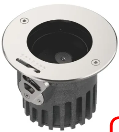 LUMIBRIGHT RIBE SERIES 10W Ø135x144mm IP67 INGROUND LIGHT L09028
