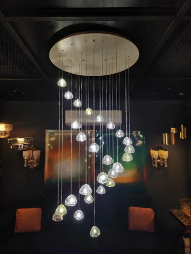 DELUXE G4 4W CARBON STEEL+ALUMINIUM+GLASS DECORATIVE PENDANT LIGHT