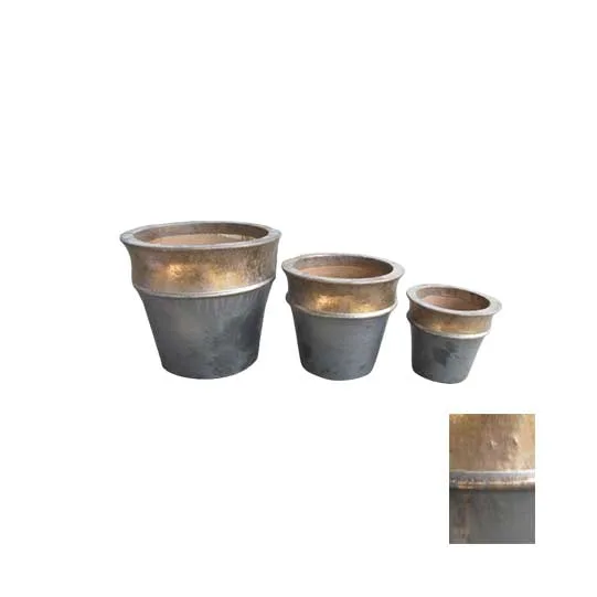 DESROCH DECOR HEBBE KASSEL ATLANTIC ROUND PLANTER