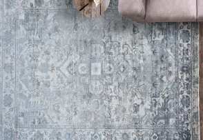 DESROCH CARPET & RUGS MITCHELL LIGHT BLUE AREA RUG