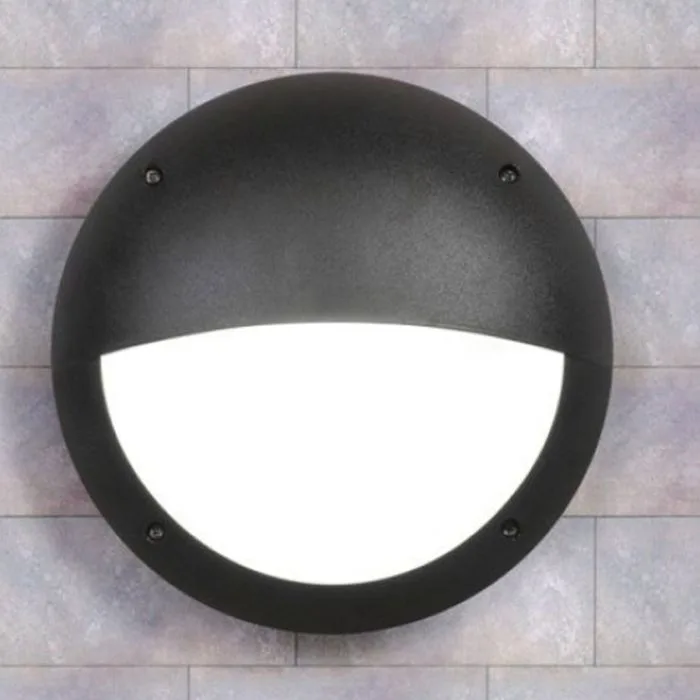FUMAGALLI 2R3.000.AY.E27 IP66 18W LUCIA LOW ENERGY E27 WALL & CEILING BULKHEAD LAMP WITH EYELID - BLACK