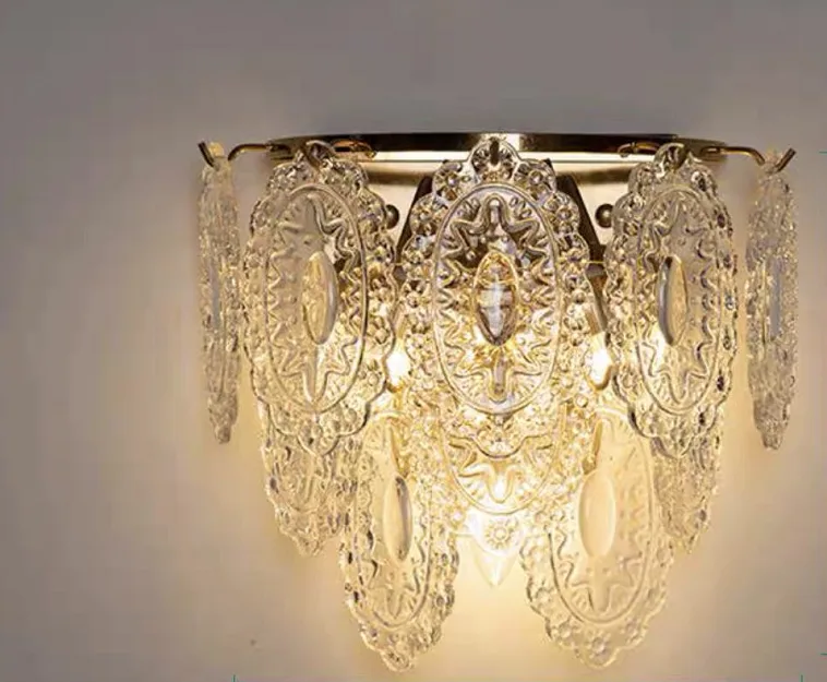 DESROCH DECORATIVE WALL LIGHT COPPER GLASS CONTEMPORARY WALL LAMPS