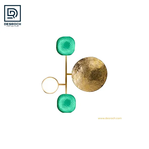 DESROCH DECORATIVE WALL LIGHT OURO VERDE HARLEQUIN WALL LAMPS