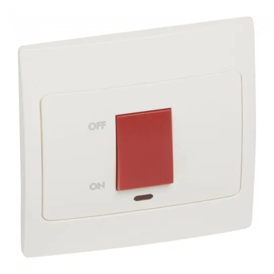 LEGRAND WHITE 1G 1W 45A DP SWITCH