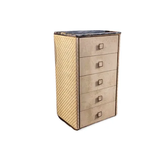VEROCASA LIVING LUXURY CLASSIC VEROCASA MARBLE & FABRIC OFFICE DRAWERS