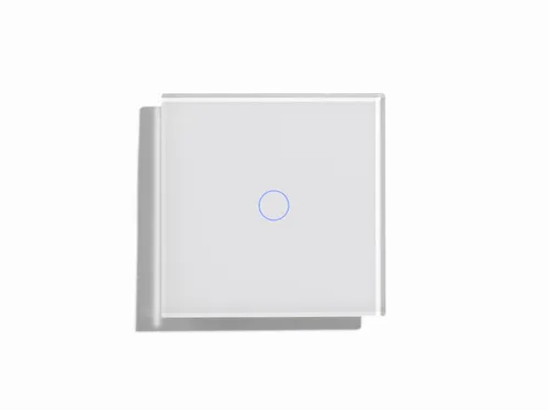 QBUS 1-GANG RGB SMART GLASS SWITCH WHITE