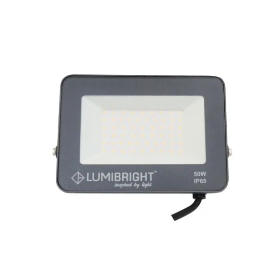 LUMIBRIGHT EIDER 50W 3000K BLACK WITH SAND FLOOD LIGHT IP65