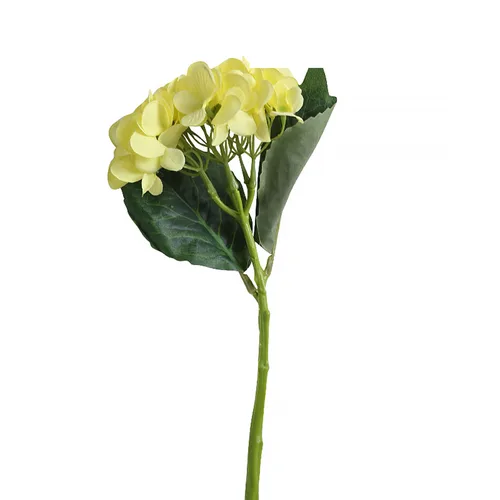 DESROCH DECOR MODERN PLASTIC HYDRANGEA -YELLOW