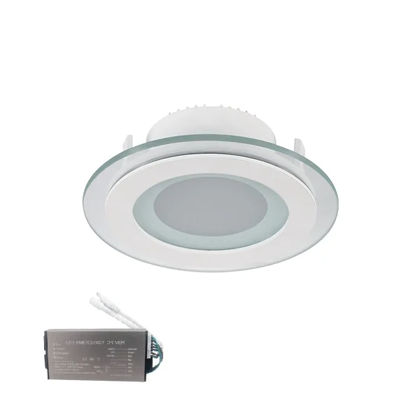 ELMARK LED PANEL ROUND GLASS 6W 4000-4300K D100+ EM