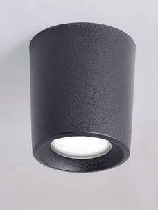 fumagalli Spazio  Livia 90 Surface Mounted Downlight GU10 6W CCT-SETABLE 220V AC  DIA-76mm L-105mm  IP55 BLACK 