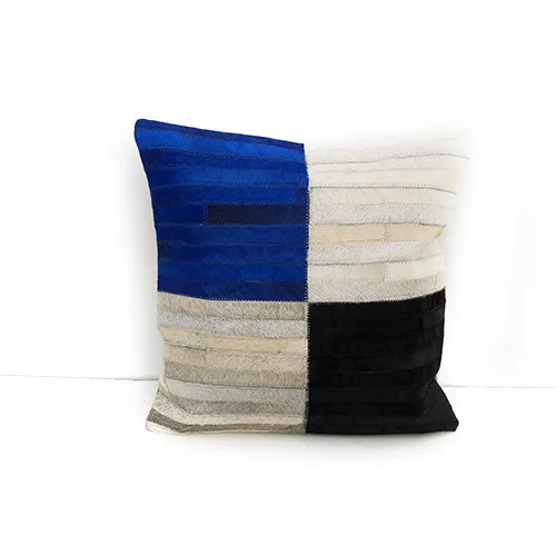 DESROCH MODERN STRIP MULTICOLOURED SOLATIUM CUSHION COVER